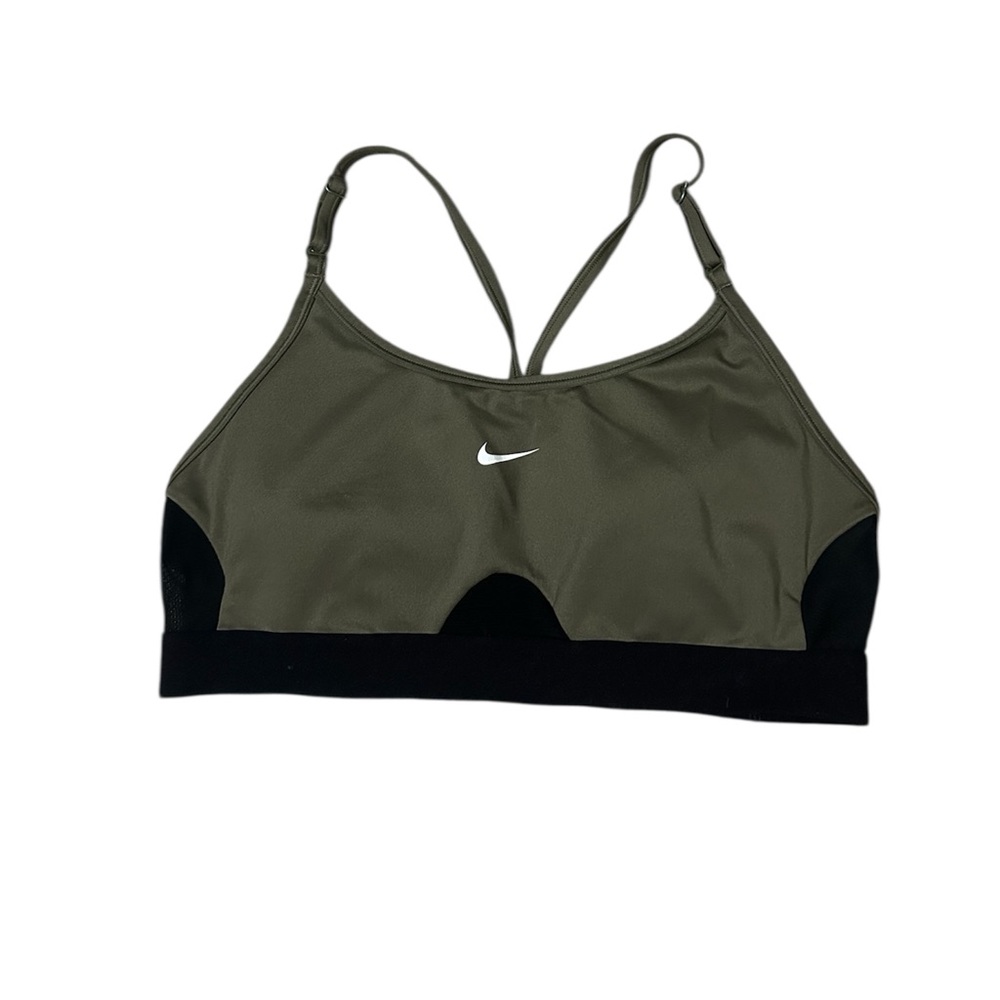 Nike Olive and Black Sports Bra
